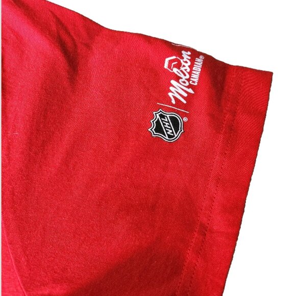 Red Wings Lidstrom T-shirt LG NHL Stanley Cup Molson Canadian Hockey Champions - Picture 3 of 8